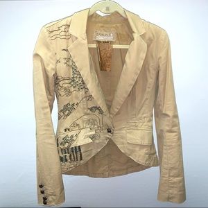 Da-Nang Surplus Embroidered Blazer Jacket sz S